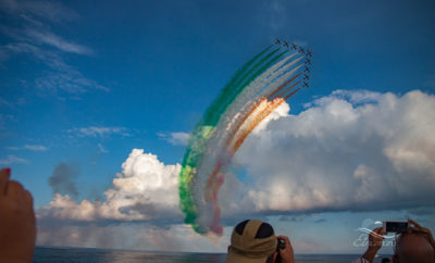 Авиашоу Frecce Tricolori в Джардини Наксос